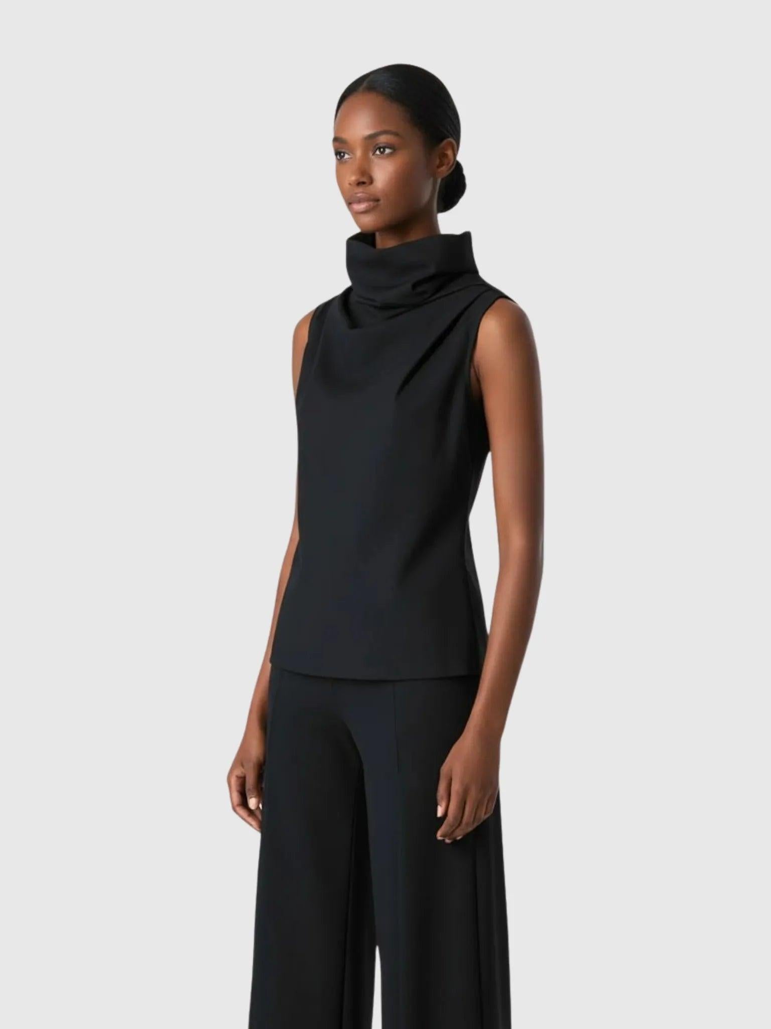 Article X Veiled Turtleneck Top