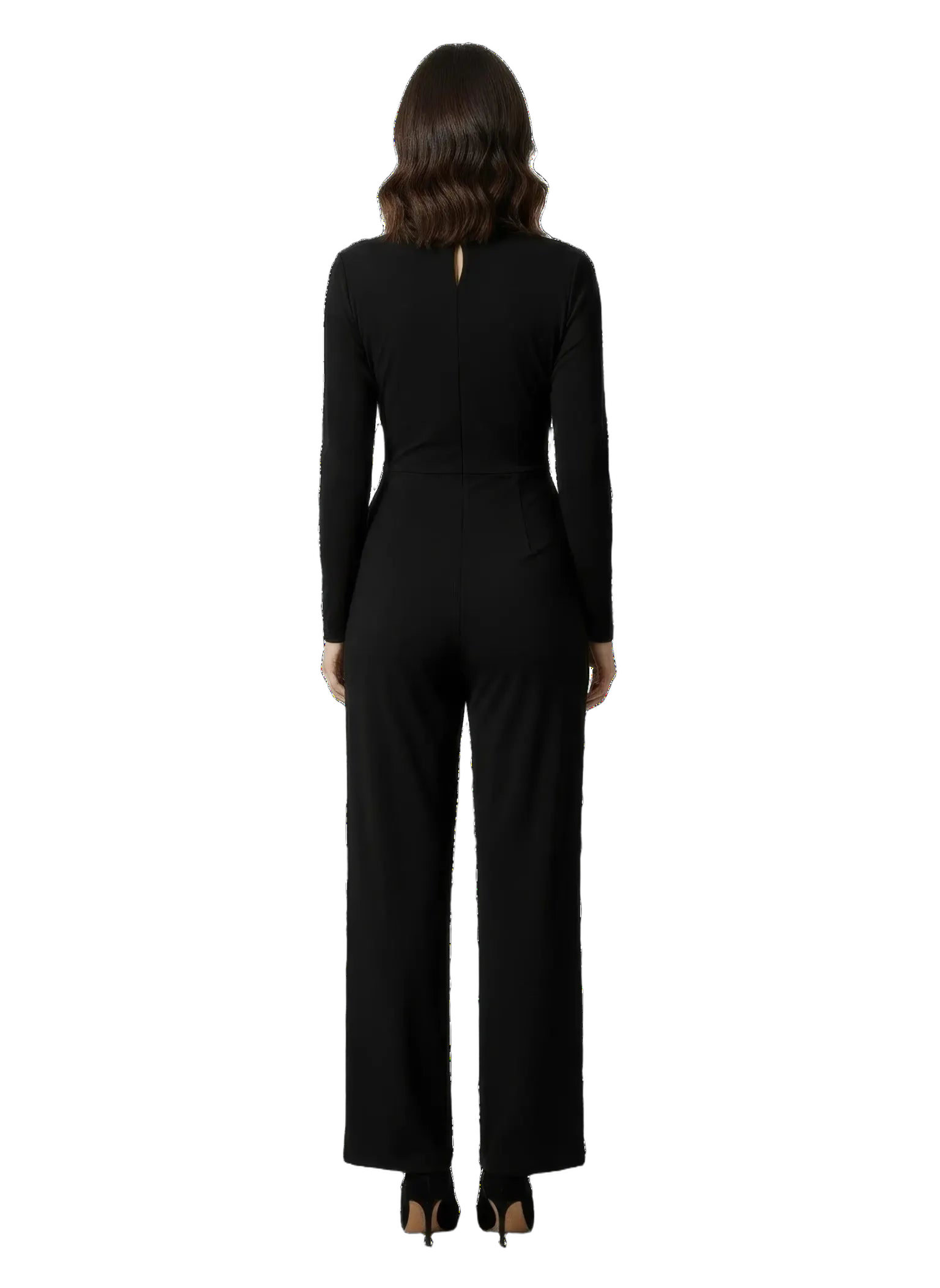 Touché Privé Touché Privé Wrap Front Black Jumpsuit in S - Bottom | Queen Anna House of Fashion Women's Luxury Fashion