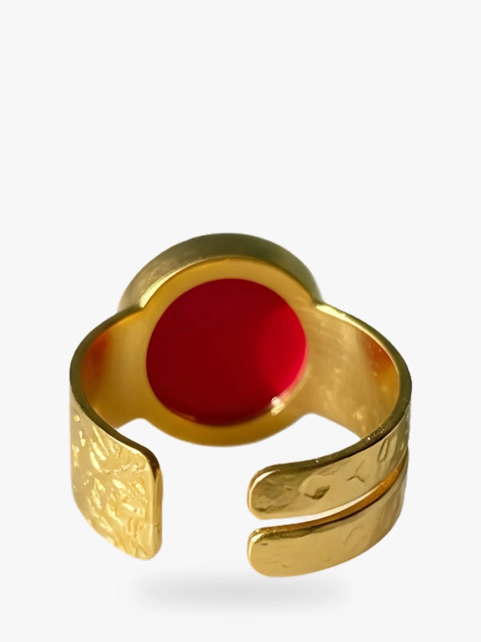 WILYMI Jewelry Coral Ring