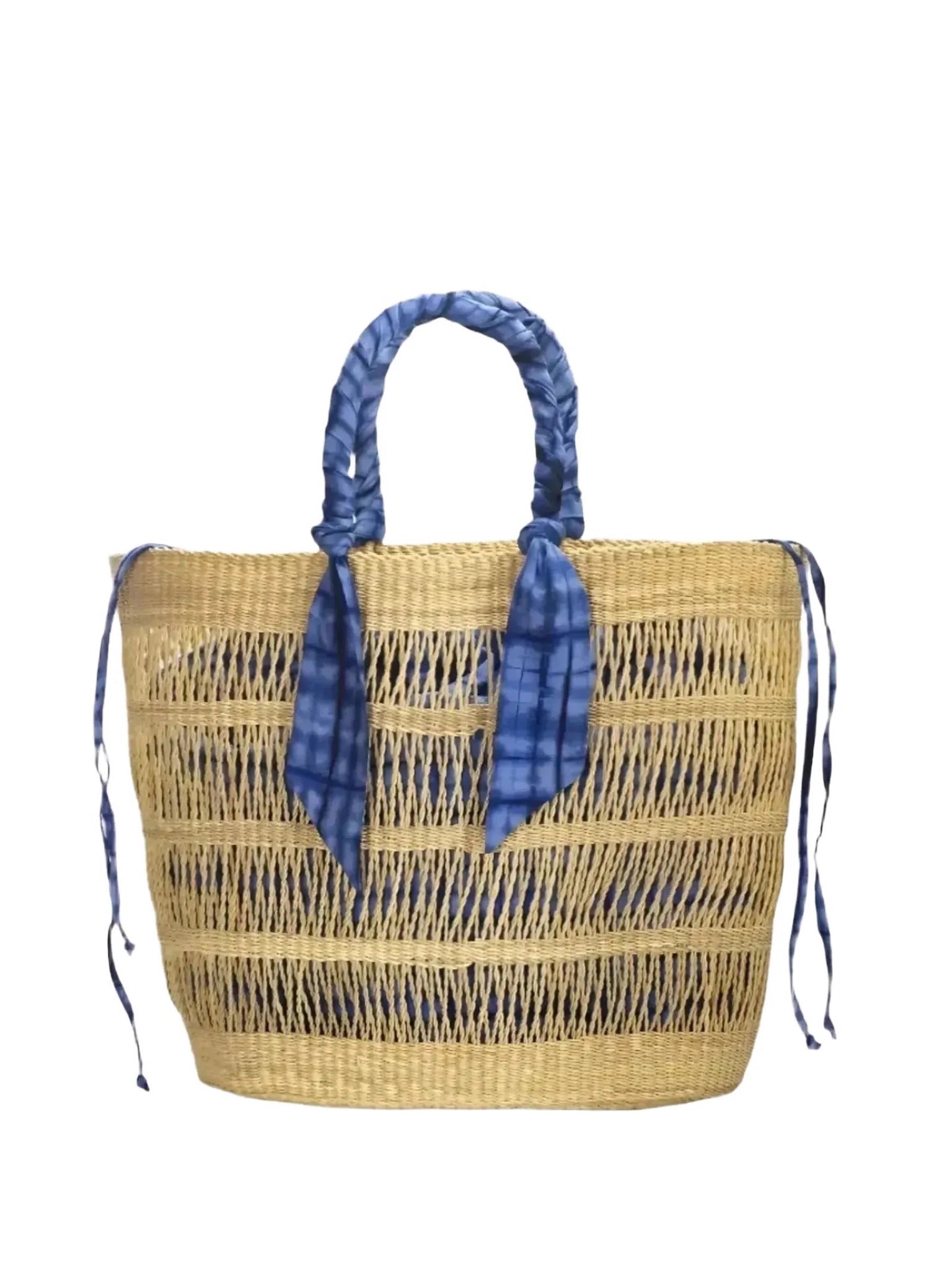 Aketekete Aketekete Ayine Large Bag in Blue - Accessories | Queen Anna House of Fashion Women's Luxury Fashion