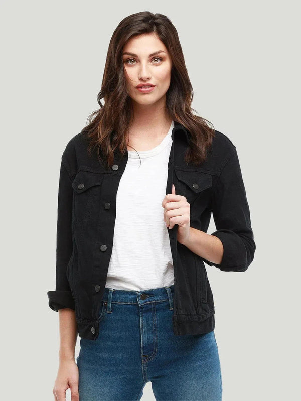 ABLE Denim Jacket - Denim, Denim Jacket, Denim Jackets, Eco-Conscious Brand, Everyday Wear, Jackets, l, m, Outerwear, Ph - Luxury Women's Fashion at Queen Anna House of Fashion