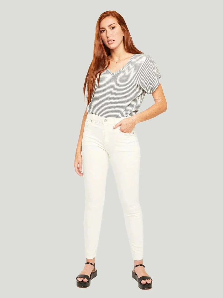 ABLE High Rise Jeans - 26, 27, 28, 29, 30, Black, Blue, Bottoms, Denim, Eco-Conscious Brand, Everyday Wear, High-Waisted, J - Luxury Women's Fashion at Queen Anna House of Fashion