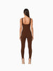 AFRM AFRM Avery Stirrup Jumpsuit in Brown - Bottoms | Queen Anna House of Fashion Women's Luxury Fashion