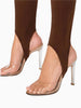 AFRM AFRM Avery Stirrup Jumpsuit in Brown - Bottoms | Queen Anna House of Fashion Women's Luxury Fashion