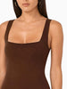 AFRM AFRM Avery Stirrup Jumpsuit in Brown - Bottoms | Queen Anna House of Fashion Women's Luxury Fashion