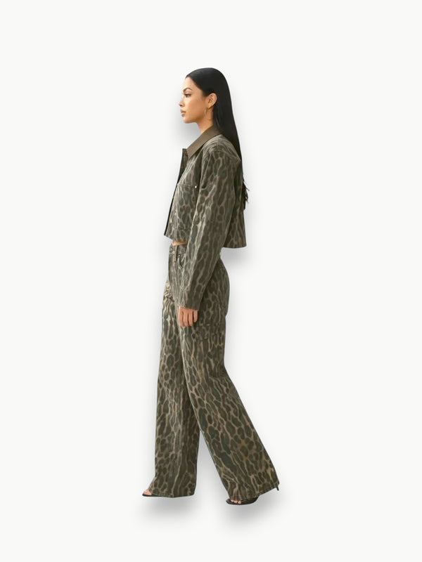 AFRM AFRM Wrenley Camo Leopard Jacket in XS - Outerwear | Queen Anna House of Fashion Women's Luxury Fashion