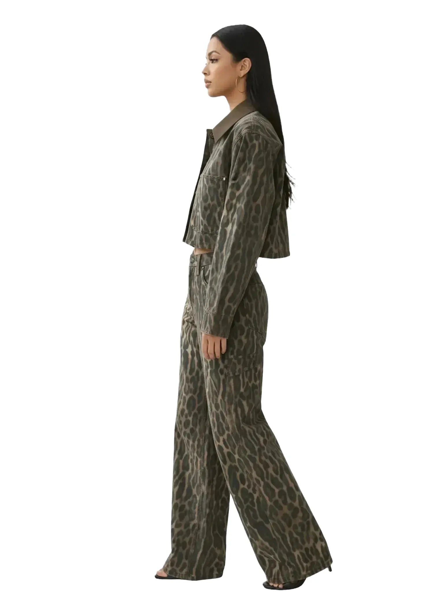 AFRM Wrenley Camo Leopard Jacket