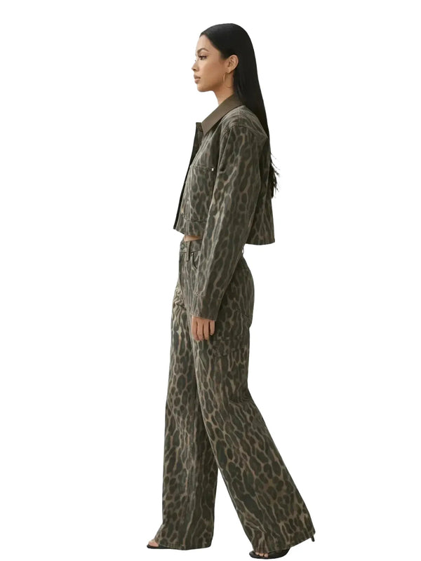 AFRM Wrenley Camo Leopard Jacket