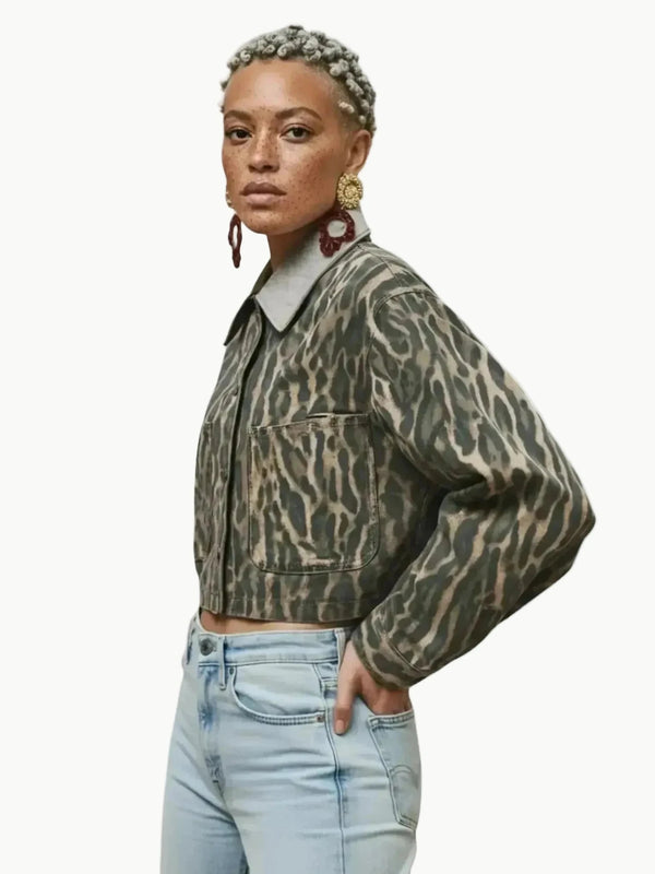 AFRM AFRM Wrenley Camo Leopard Jacket in XS - Outerwear | Queen Anna House of Fashion Women's Luxury Fashion