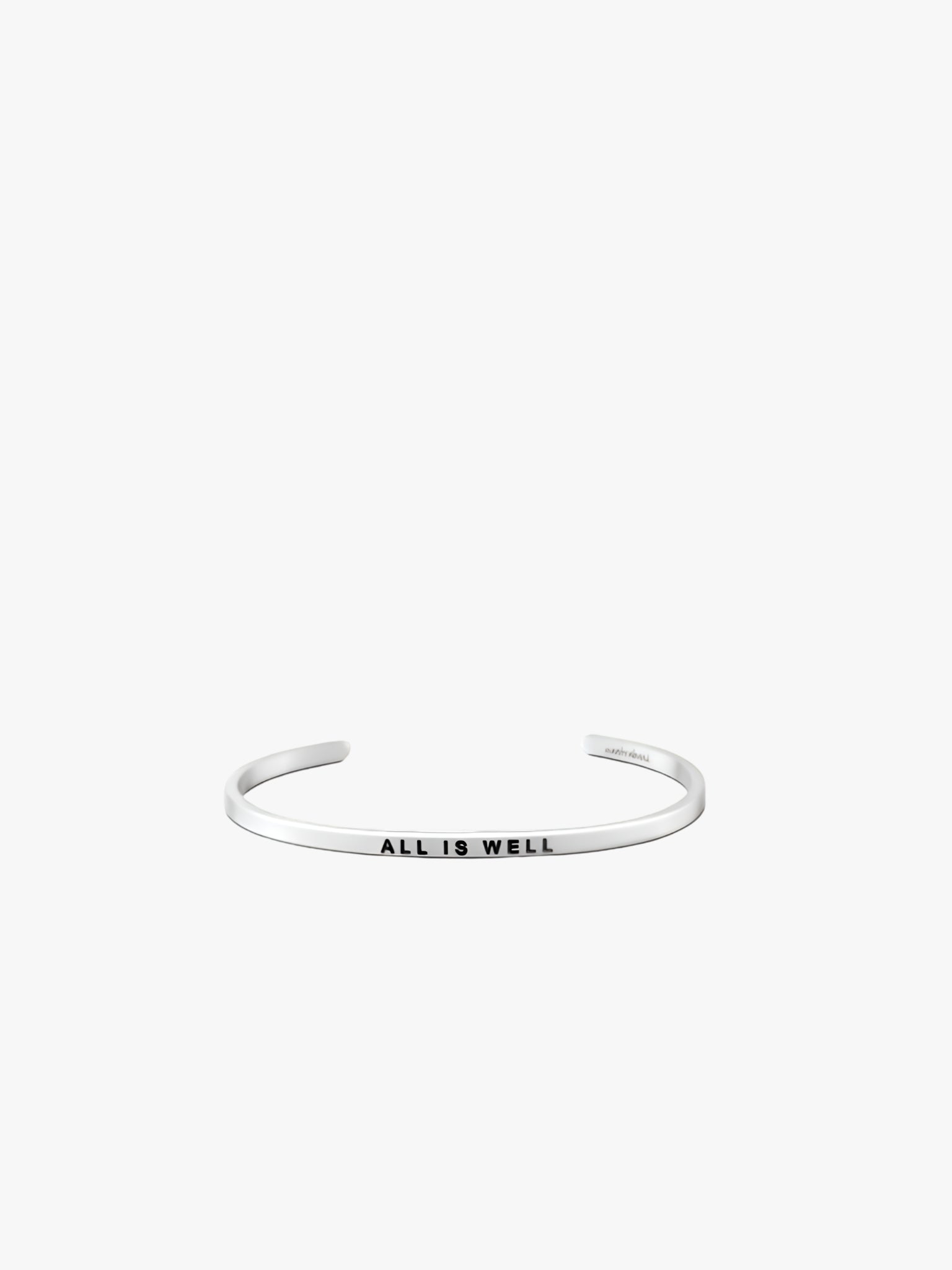 ALL IS WELL MantraBand Bracelet - Silver - Queen Anna House of Fashion