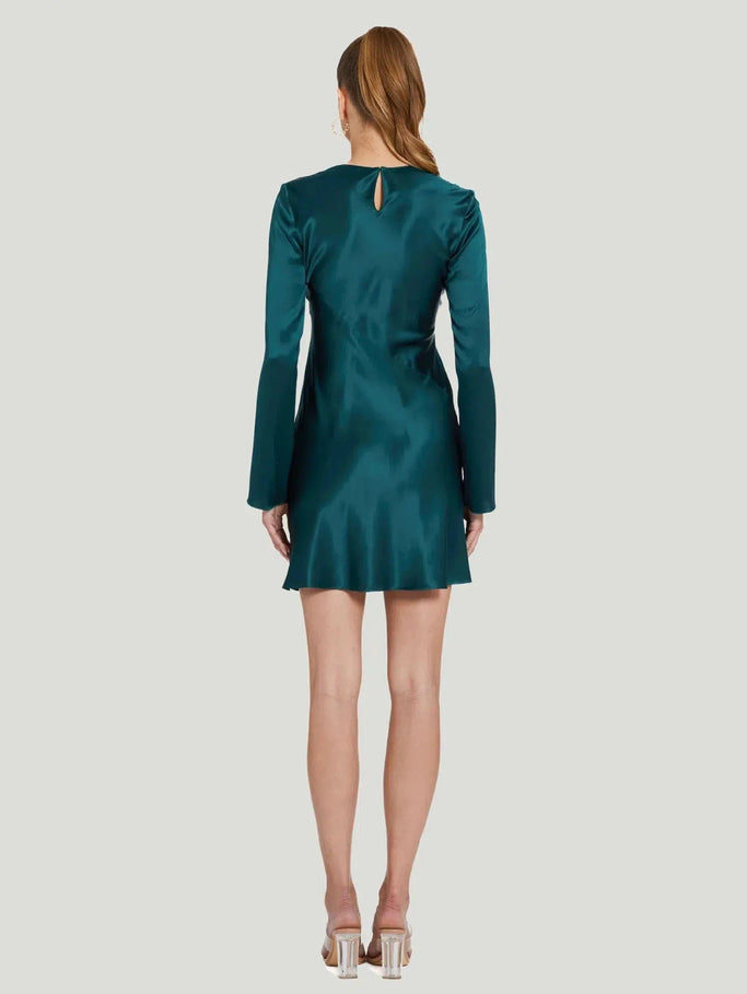 Discover the LISSIE Silk Dress at Queen Anna House of Fashion. Crafted from 100% silk, this mini bias dress is a luxurious addition to any wardrobe. Free shipping and returns available.