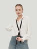 Aaron & Amber Quinn Classic Bow Tie Blouse
