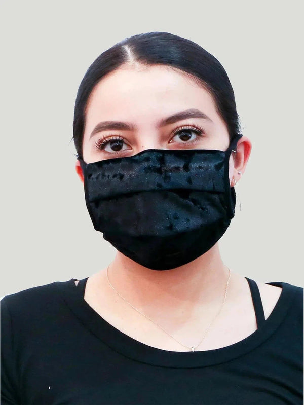 Acting Pro Velvet Face Covering - Black, Face Coverings, Sale, Small Goods, US Based Brand, US Owned Brand, Velvet - Luxury Women's Fashion at Queen Anna House of Fashion