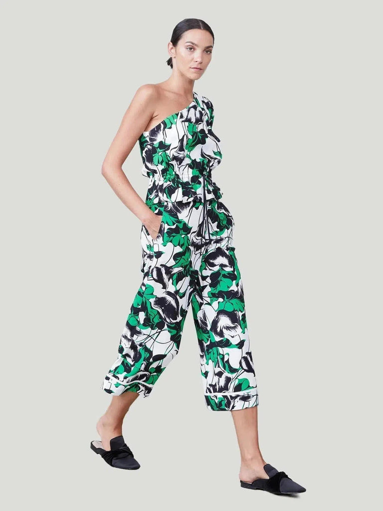 Allen Schwartz Katie Wide Leg Culotte - 10, 6, 8, Abstract, Black, Bottoms, Eco-Conscious Brand, Floral, Green, Pants, Print/ Pattern, Sale, - Luxury Women's Fashion at Queen Anna House of Fashion