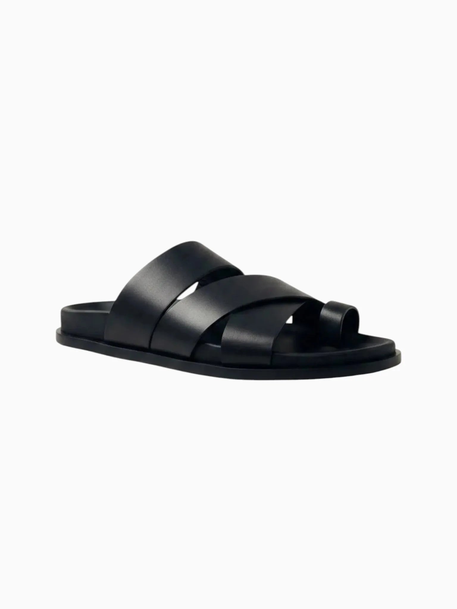 Alohas Alohas Harllow Black Leather Sandals in Black - Shoes | Queen Anna House of Fashion Women's Luxury Fashion