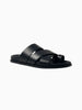 Alohas Alohas Harllow Black Leather Sandals in Black - Shoes | Queen Anna House of Fashion Women's Luxury Fashion