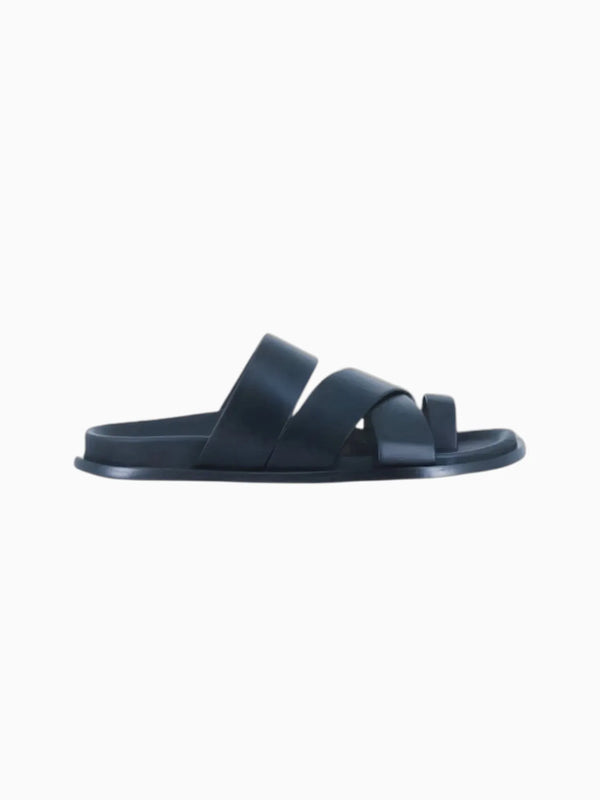 Alohas Alohas Harllow Black Leather Sandals in Black - Shoes | Queen Anna House of Fashion Women's Luxury Fashion