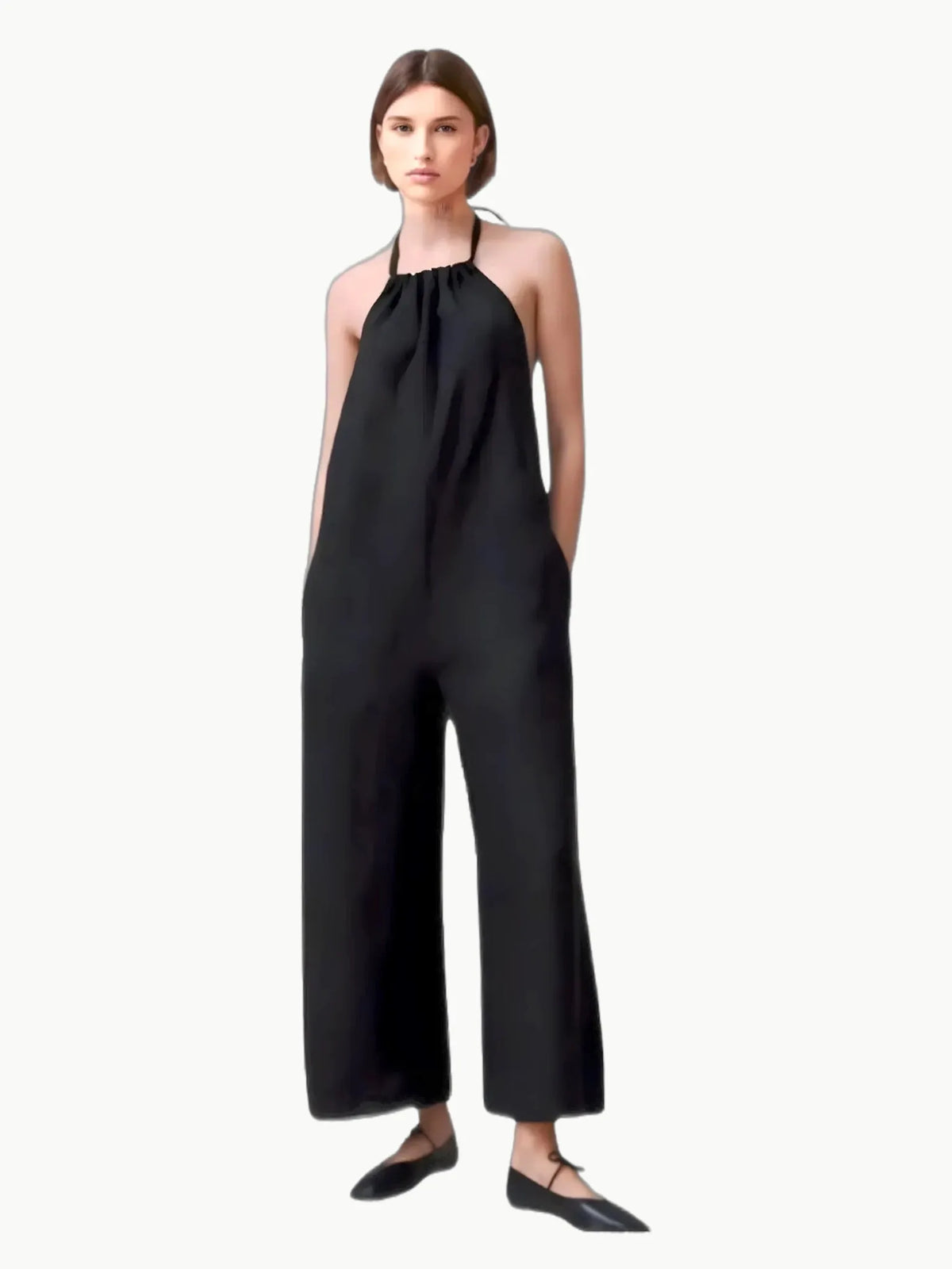 Alohas Alohas Yona Black Jumpsuit in Black - Bottom | Queen Anna House of Fashion Women's Luxury Fashion