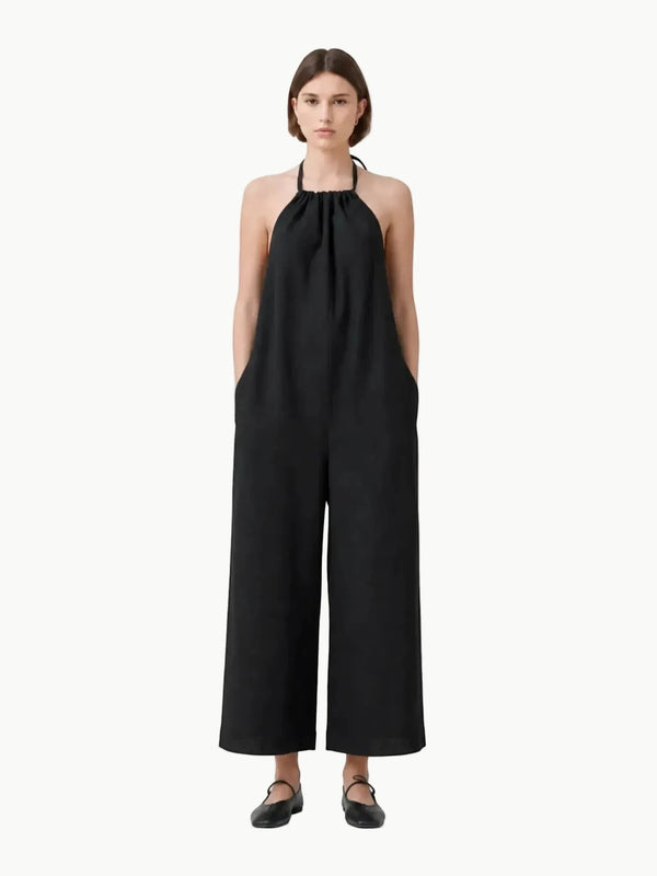 Alohas Alohas Yona Black Jumpsuit in Black - Bottom | Queen Anna House of Fashion Women's Luxury Fashion