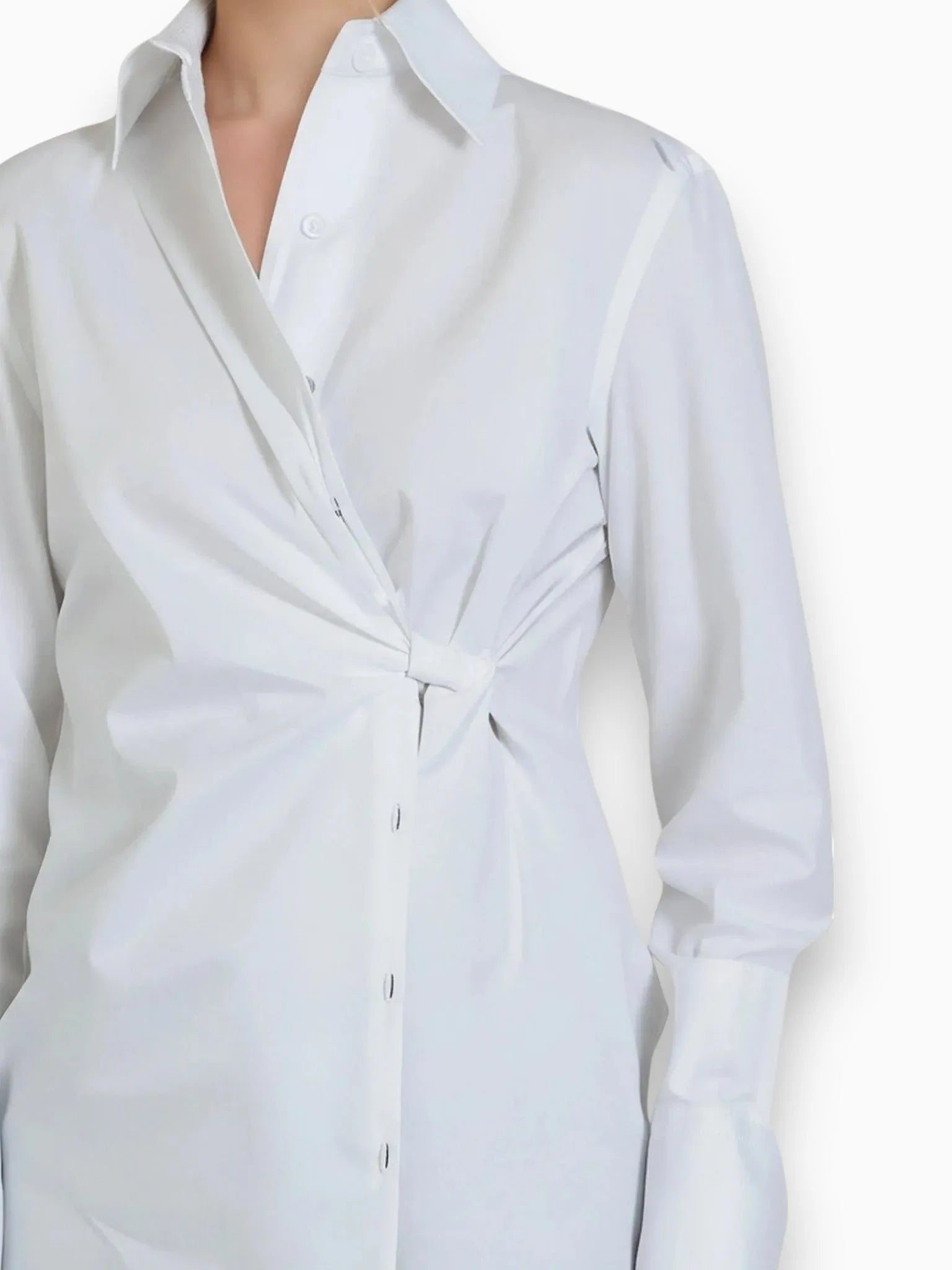 Article X Article X The Wrap Button Down Shirt in XS - Top | Queen Anna House of Fashion Women's Luxury Fashion