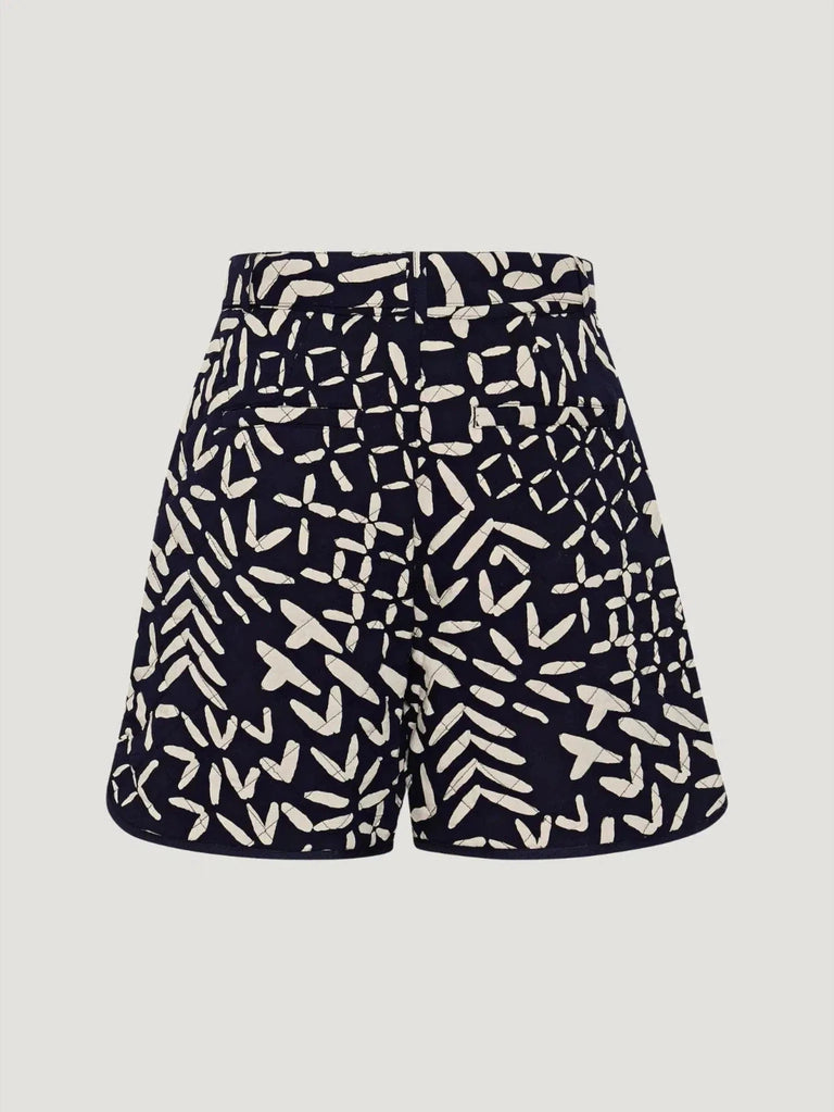 Atelier Rêve Moon Shorts - AAPI Owned Brand, BIPOC Brand, Blue, Bottoms, Eco-Conscious Brand, l, m, Navy, Philanthropic Brand,  - Luxury Women's Fashion at Queen Anna House of Fashion