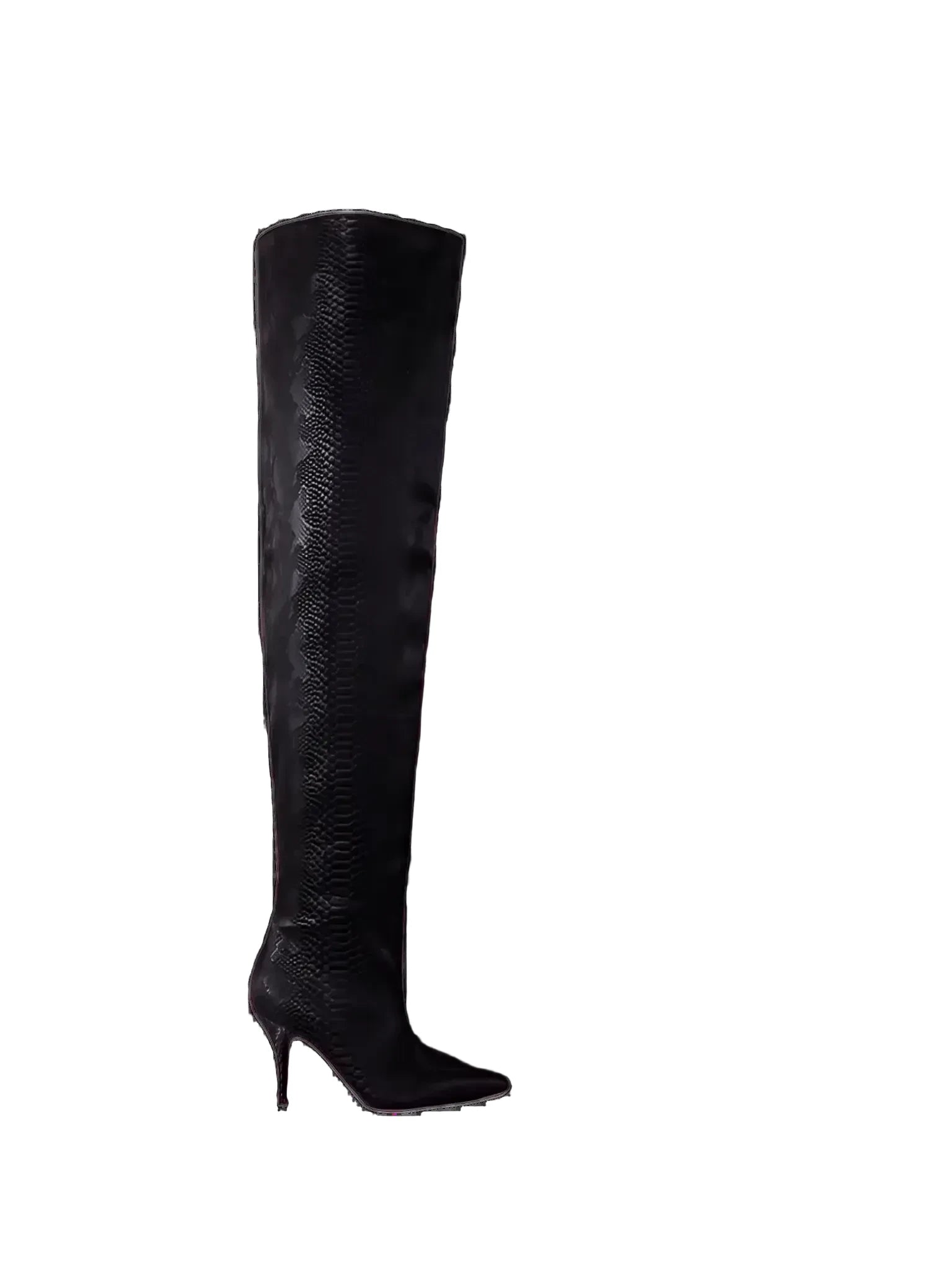 Azalea Wang HALINA Blacksnake Over The Knee Boot-Azalea Wang-Queen Anna House of Fashion