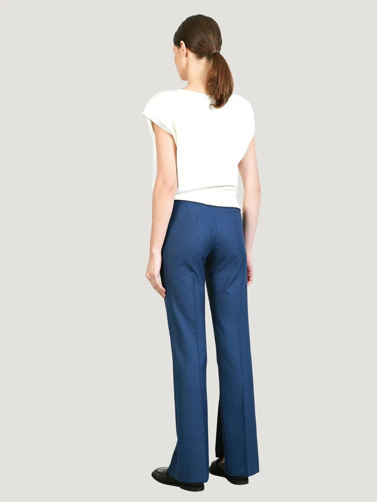 BYNIUMAAL Como Pants - Blue, Bottoms, Eco-Conscious Brand, l, m, New Arrivals, Pants, s, S/S'23, Women Owned Brand, Workwea - Luxury Women's Fashion at Queen Anna House of Fashion