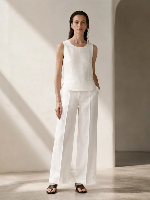 BYNIUMAAL BYNIUMAAL Ibiza Top in White - Top | Queen Anna House of Fashion Women's Luxury Fashion