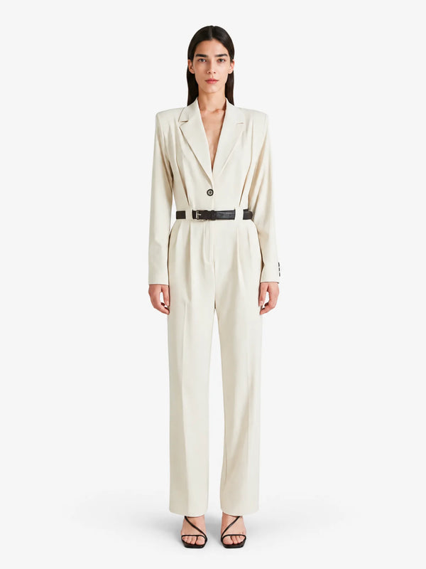BYNIUMAAL BYNIUMAAL Kala Jumpsuit in Cream - Jumpsuit | Queen Anna House of Fashion Women's Luxury Fashion