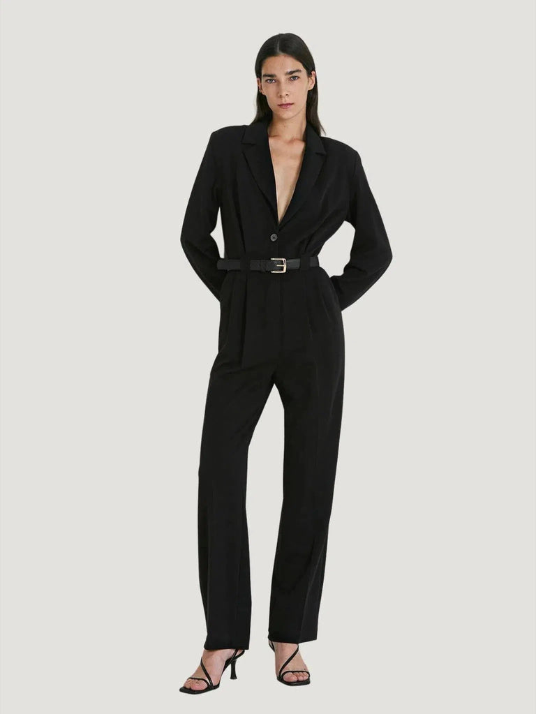 BYNIUMAAL Kala Jumpsuit - Black, Bottoms, Cream, Eco-Conscious Brand, Jumpsuits, l, m, New Arrivals, s, S/S'23, Women Owned Br - Luxury Women's Fashion at Queen Anna House of Fashion