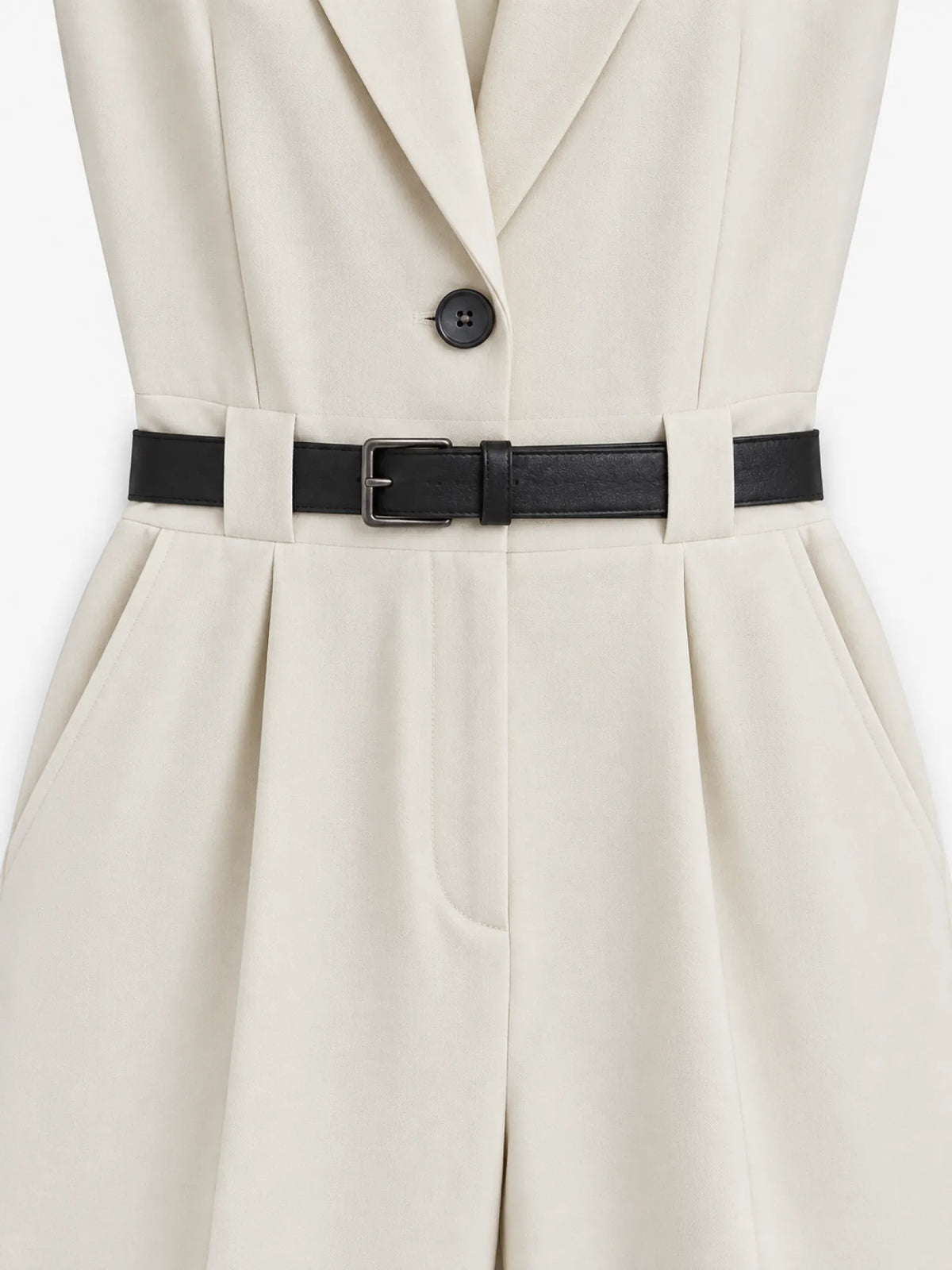 BYNIUMAAL BYNIUMAAL Kala Jumpsuit in Cream - Jumpsuit | Queen Anna House of Fashion Women's Luxury Fashion