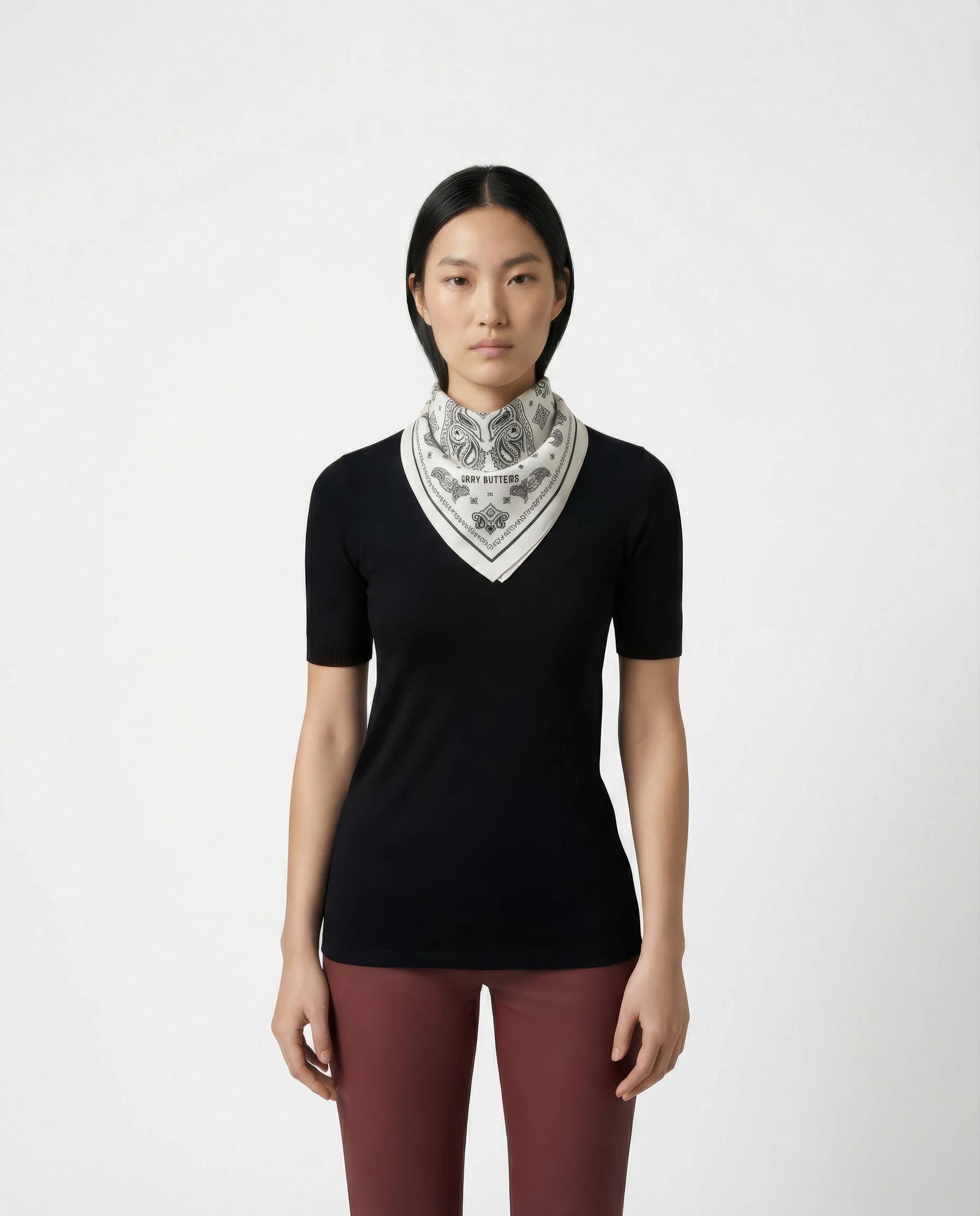 Lost Pattern NYC Paisley Silk Bandana Scarf - Queen Anna House of Fashion