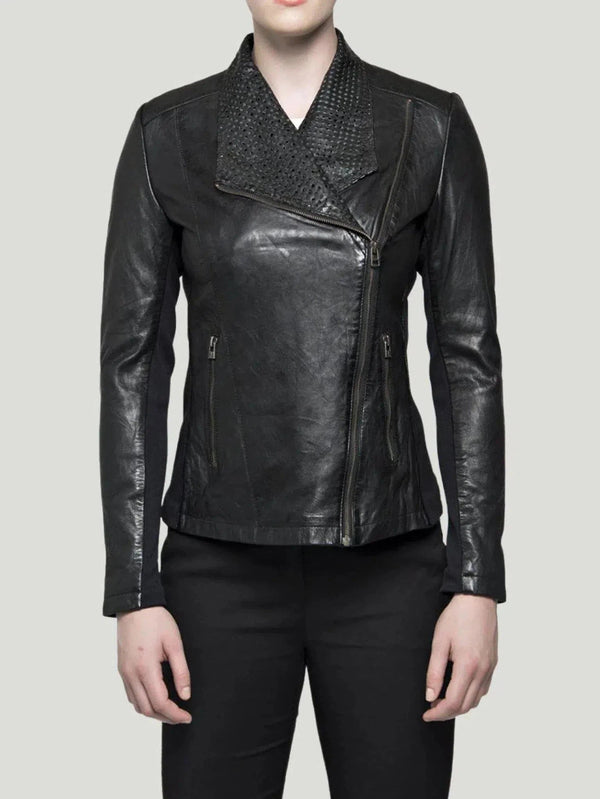 Bano eeMee Haile Jacket - 4, 8, Bano eeMee, Black, Eco-Conscious Brand, Leather Jackets, Outerwear, Philanthropic Brand - Luxury Women's Fashion at Queen Anna House of Fashion