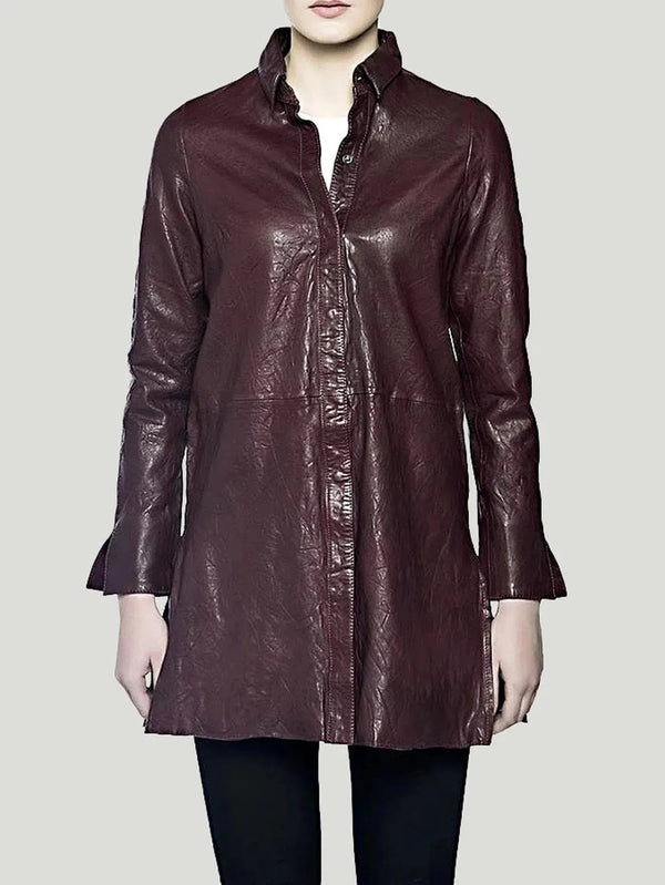 Bano eeMee Leather Belle Jacket - 14, 4, 6, 8, Bano eeMee, Black, Burgundy, Eco-Conscious Brand, l, Leather Jackets, m, Outerwear, Phi - Luxury Women's Fashion at Queen Anna House of Fashion