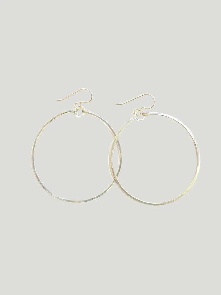 Bent by Courtney Hammered Hoops