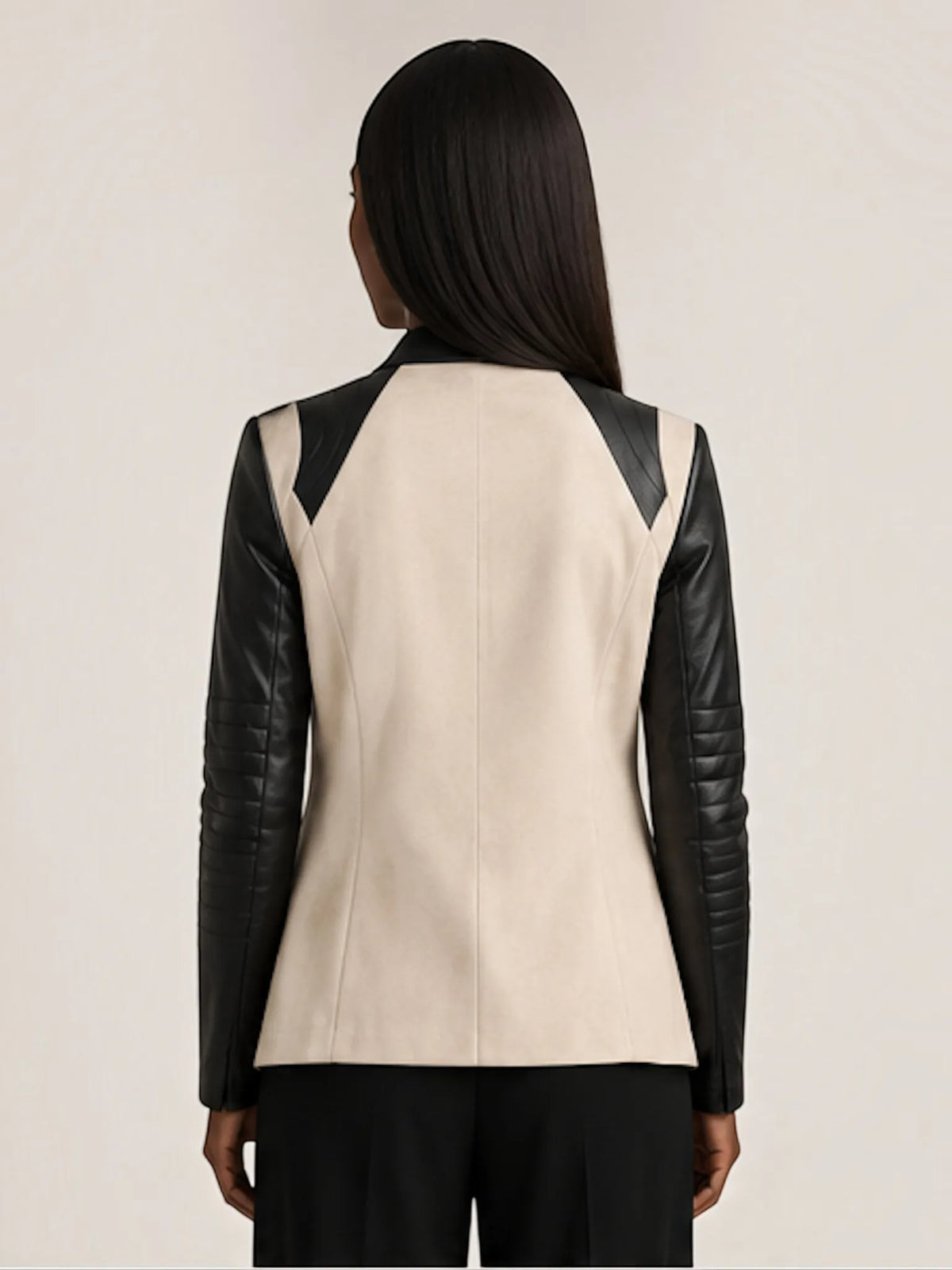 Blanc Noir Blanc Noir Drape Front Jacket in Taupe - Outerwear | Queen Anna House of Fashion Women's Luxury Fashion