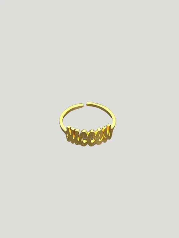 Brownie Points Success Ring - 18 Karat Gold, Accessories, Black Owned Brand, F/W'22, Gold, LGBTQ+ Owned Brand, One Size, Philanthr - Luxury Women's Fashion at Queen Anna House of Fashion