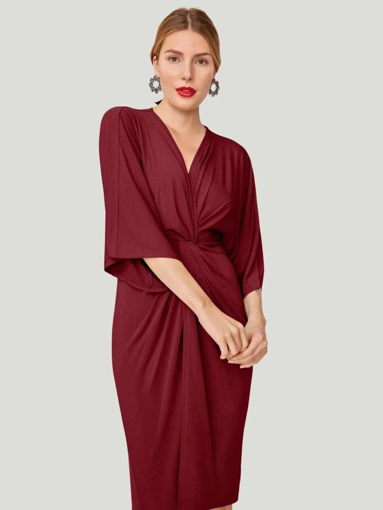 Bruna Cher Dress - Black, Burgundy, Dress, Faire, Midi, Red, s, S/S'22, Sale, Special Occasion, Women Owned Brand, xs - Luxury Women's Fashion at Queen Anna House of Fashion