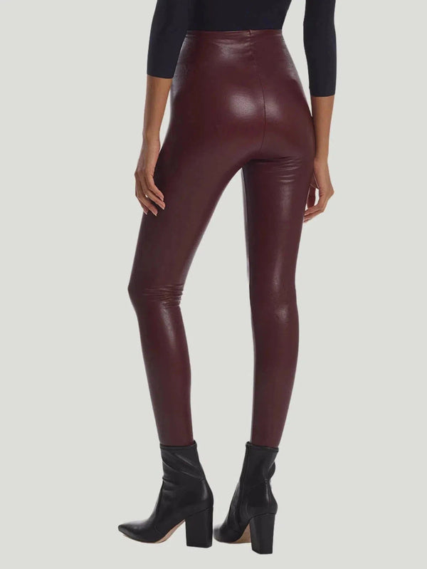 COMMANDO Faux Leather Leggings - Bottoms, Burgundy, Everyday Wear, F/W'22, Green, l, Leggings, m, New Arrivals, Pants, s, Vegan Leath - Luxury Women's Fashion at Queen Anna House of Fashion