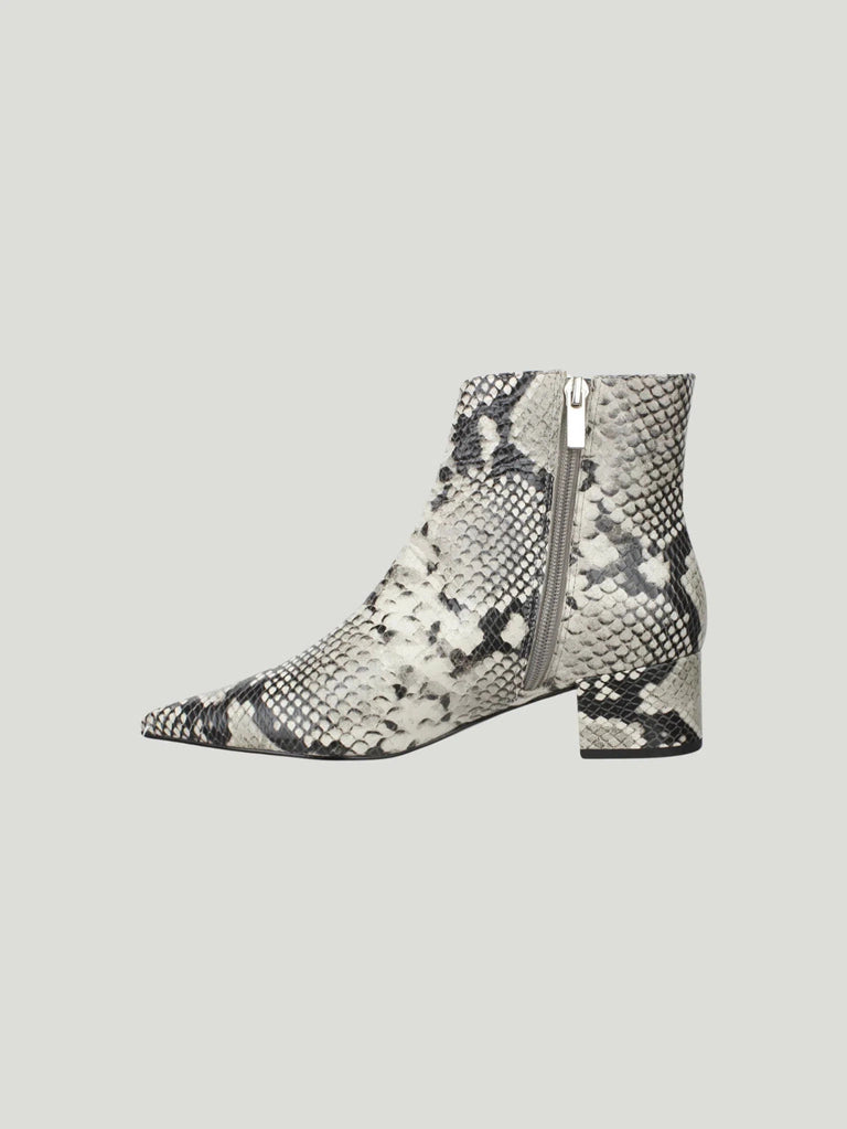 Carrano Python Embossed Leather Bootie