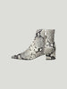 Carrano Python Embossed Leather Bootie