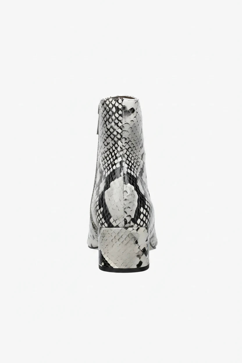 Carrano Python Embossed Leather Bootie