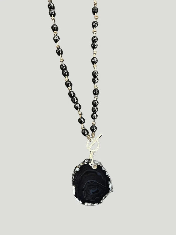 Chan Luu Onyx Necklace - AAPI Owned Brand, Accessories, BIPOC Brand, Jewelry, Necklaces, New Arrivals, Onyx, Philanthropic Br - Luxury Women's Fashion at Queen Anna House of Fashion