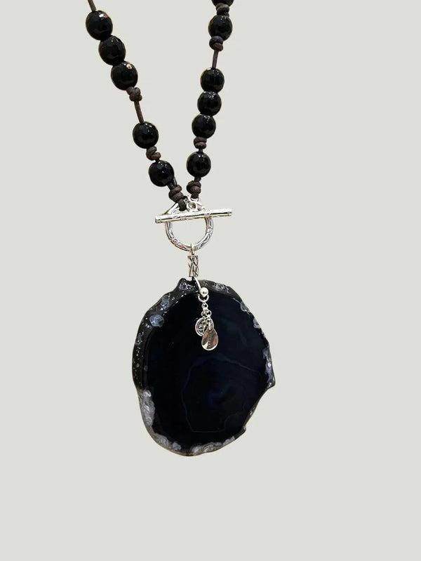 Chan Luu Onyx Necklace - AAPI Owned Brand, Accessories, BIPOC Brand, Jewelry, Necklaces, New Arrivals, Onyx, Philanthropic Br - Luxury Women's Fashion at Queen Anna House of Fashion
