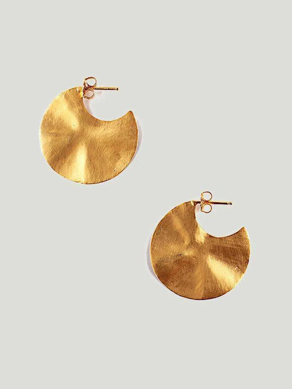 Chan Luu Petite Hammered Earrings - AAPI Owned Brand, Accessories, BIPOC Brand, Earrings, Gold, Jewelry, Philanthropic Brand, Silver, Wo - Luxury Women's Fashion at Queen Anna House of Fashion