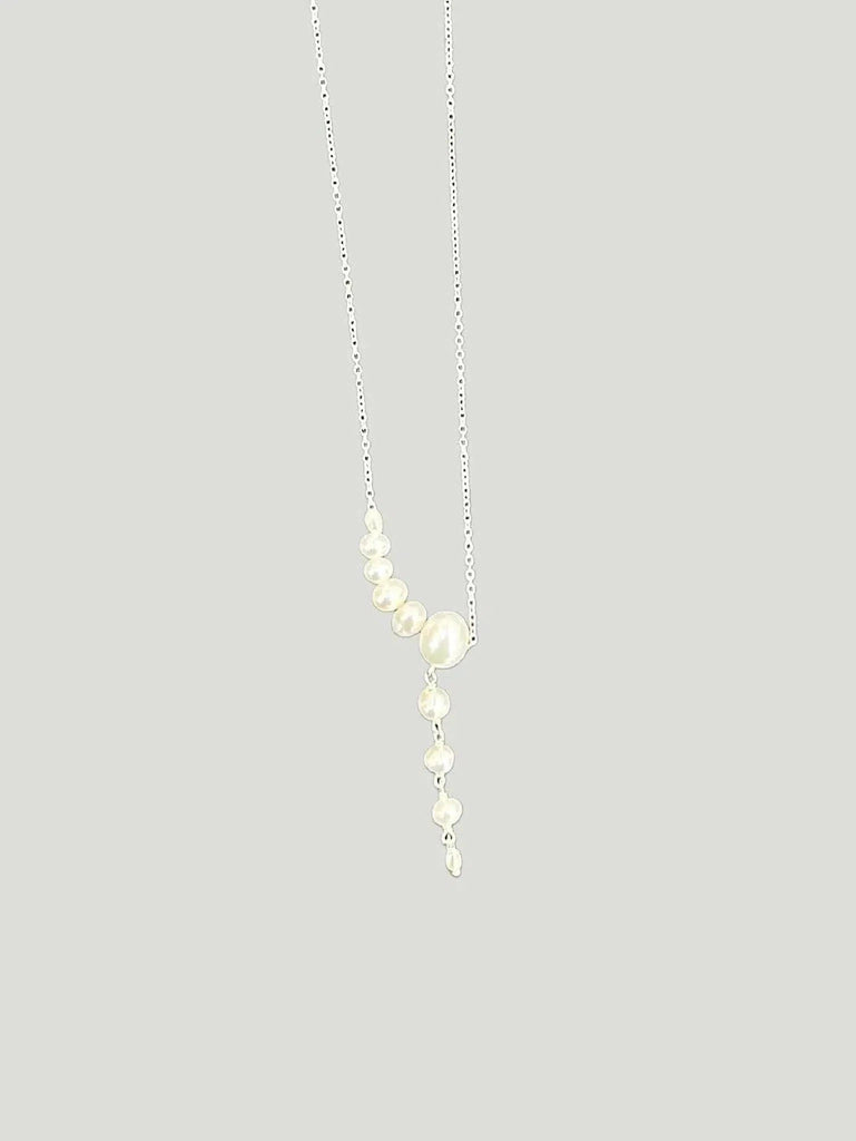 Chan Luu White Pearl Lariat Necklace