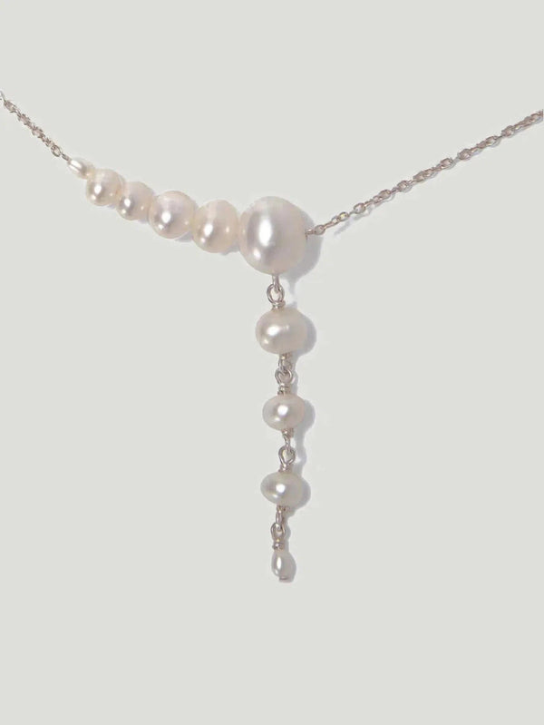 Chan Luu White Pearl Lariat Necklace - AAPI Owned Brand, Accessories, BIPOC Brand, Jewelry, Necklaces, New Arrivals, Pearl, Philanthropic B - Luxury Women's Fashion at Queen Anna House of Fashion