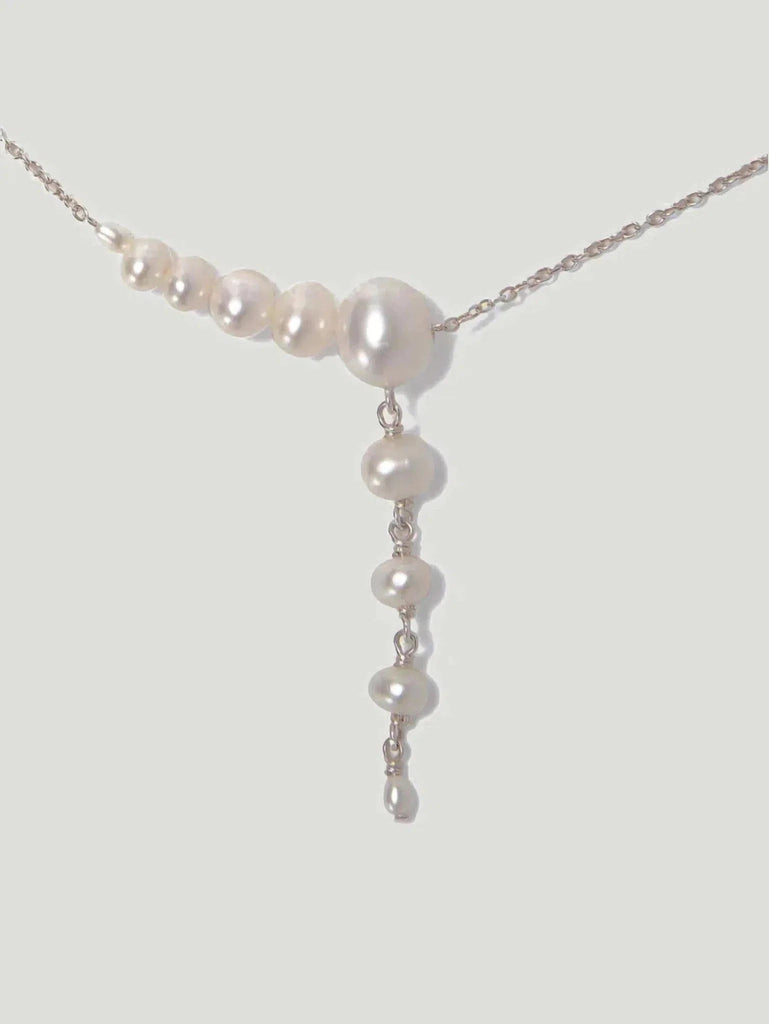 Chan Luu White Pearl Lariat Necklace