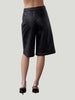 Crescent Amanda Vegan Leather Bermuda Quilted Shorts