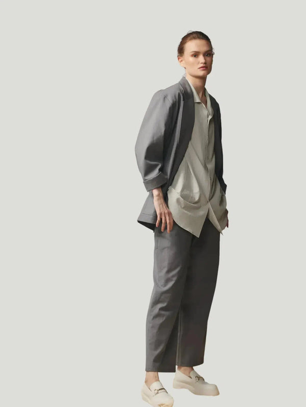 Devlyn van Loon Gender Neutral Pants - Bottoms, Eco-Conscious Brand, Everyday Wear, Grey, l, m, New Arrivals, Pants, s, S/S'23, Women Owned - Luxury Women's Fashion at Queen Anna House of Fashion